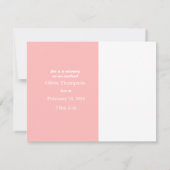 バレンタインデーの誕生発表 案内状 (裏面)