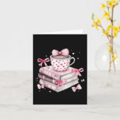 バレンタインデーの読書教師　ヴァレンタインに本を予約 カード (黄色い花)