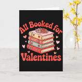 バレンタインデーの読者と教師のための本はすべて予約済み カード (黄色い花)