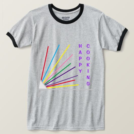 バレンタインデーの調理師グレーTシャツ Tシャツ (デザイン正面)
