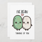 バレンタインデーの豆の食べ物パンを考えてた シーズンカード (正面/裏面)