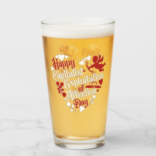 バレンタインデーの資本主義的搾取の日 タンブラーグラス (ドリンク裏面)