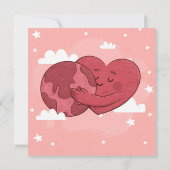 バレンタインデーの贈り物に最適なイラスト「あなたは私のすべて」 (裏面)