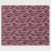 バレンタインデーの贈り物のタイガーパターンシームレス ラッピングペーパー (フラット)