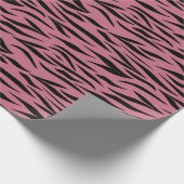 バレンタインデーの贈り物のタイガーパターンシームレス ラッピングペーパー (角)