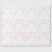 バレンタインデーの贈り物の包装紙 ラッピングペーパー (フラット)