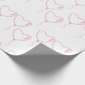 バレンタインデーの贈り物の包装紙 ラッピングペーパー (角)