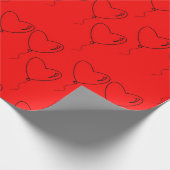 バレンタインデーの贈り物の包装紙 ラッピングペーパー (角)