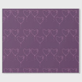 バレンタインデーの贈り物の包装紙 ラッピングペーパー (フラット)