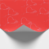 バレンタインデーの贈り物の包装紙 ラッピングペーパー (角)