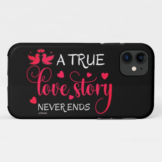 バレンタインデーの贈り物を終わらせない真の恋物語 Case-Mate iPhoneケース (裏面(横))