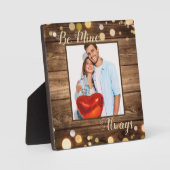 バレンタインデーの贈り物を贈る フォトプラーク (正面)