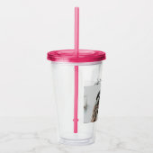 バレンタインデーの贈り物カップルの写真名 アクリルタンブラー (右)