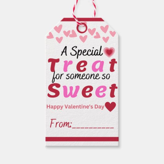 バレンタインデーの贈り物ラベル,バレンタインデーラベル ギフトタグ (正面)