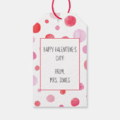バレンタインデーの贈り物ラベルforバブル ギフトタグ (裏面)