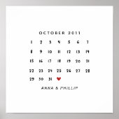 バレンタインデーの贈り物,カレンダーポスター ポスター (正面)