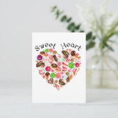 バレンタインデーの贈り物 ポストカード (スタンド正面)