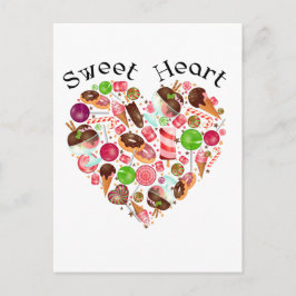バレンタインデーの贈り物 ポストカード