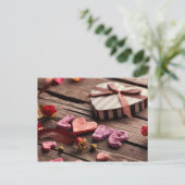 バレンタインデーの贈り物 – 心の形で愛する言葉|過去記事 シーズンポストカード (スタンド正面)