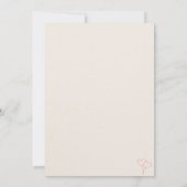 バレンタインデーの贈り物 愛のカード 招待状 (裏面)