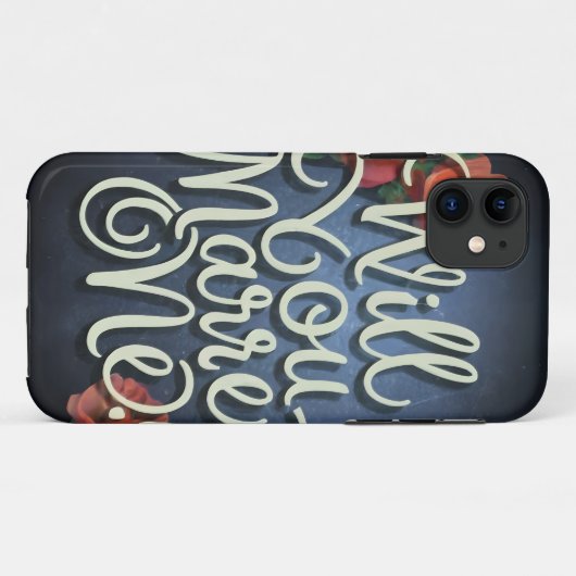 バレンタインデーの贈り物、私と結婚してくれないか Case-Mate iPhoneケース (裏面(横))