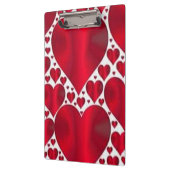 バレンタインデーの赤いハート クリップボード (左)