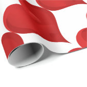 バレンタインデーの赤いハート ラッピングペーパー (ロールコーナー)