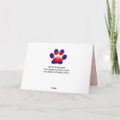 バレンタインデーの赤いバラ猫 シーズンカード (裏面)