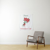 バレンタインデーの赤い花の花束 タペストリー (インサイチュ)