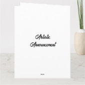 バレンタインデーの赤と黄色のチューリップデザイン カード (裏面)