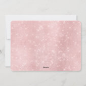 バレンタインデーの赤面のピンクのユニコーンの写真カード シーズンカード (裏面)