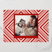 バレンタインデーの超音波妊娠発表 箔シーズンカード (裏面)