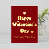 バレンタインデーの輝き 箔シーズンカード (立ち正面)