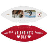 バレンタインデーの開催2枚の写真レッド アメリカンフットボール (パネル)