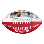 バレンタインデーの開催2枚の写真レッド アメリカンフットボール (正面)