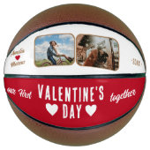 バレンタインデーの開催2枚の写真レッド バスケットボール (正面)