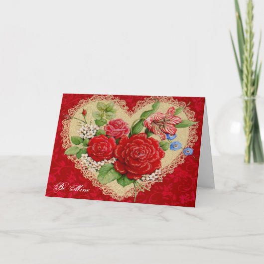 バレンタインデーの間私の物があって下さい シーズンカード (正面)