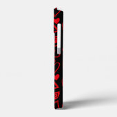 バレンタインデーの電話ケースおもしろいハートモノグラム Case-Mate iPhoneケース (裏面 / 左)