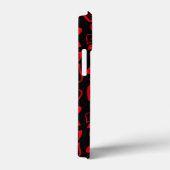 バレンタインデーの電話ケースおもしろいハートモノグラム Case-Mate iPhoneケース (裏面 / 右)