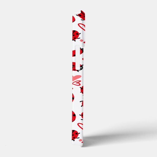 バレンタインデーの電話ケース愛のバグのモノグラム Case-Mate iPhoneケース (裏面 / 右)