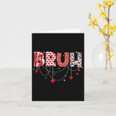 バレンタインデーの面白いミーム兄弟へのグリーティングTシャツ カード (黄色い花)