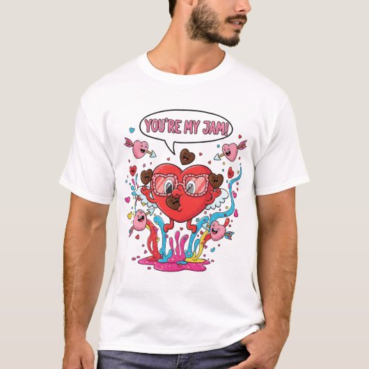 バレンタインデーの面白Tシャツコレクション Tシャツ (正面)