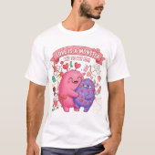 バレンタインデーの面白Tシャツコレクション Tシャツ (正面)