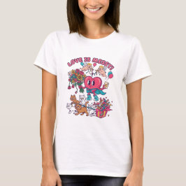 バレンタインデーの面白Tシャツコレクション Tシャツ