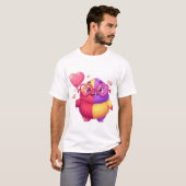 バレンタインデーの面白Tシャツコレクション Tシャツ (正面フル)