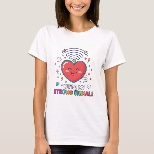 バレンタインデーの面白Tシャツコレクション Tシャツ (正面)