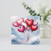 バレンタインデーの風船 シーズンカード (スタンド正面)