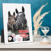 バレンタインデーの馬 フォトプラーク (側面)