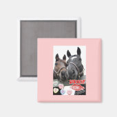 バレンタインデーの馬 マグネット (正面/裏面)