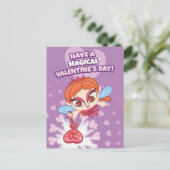 バレンタインデーの魔法の日を過ごす シーズンポストカード (スタンド正面)